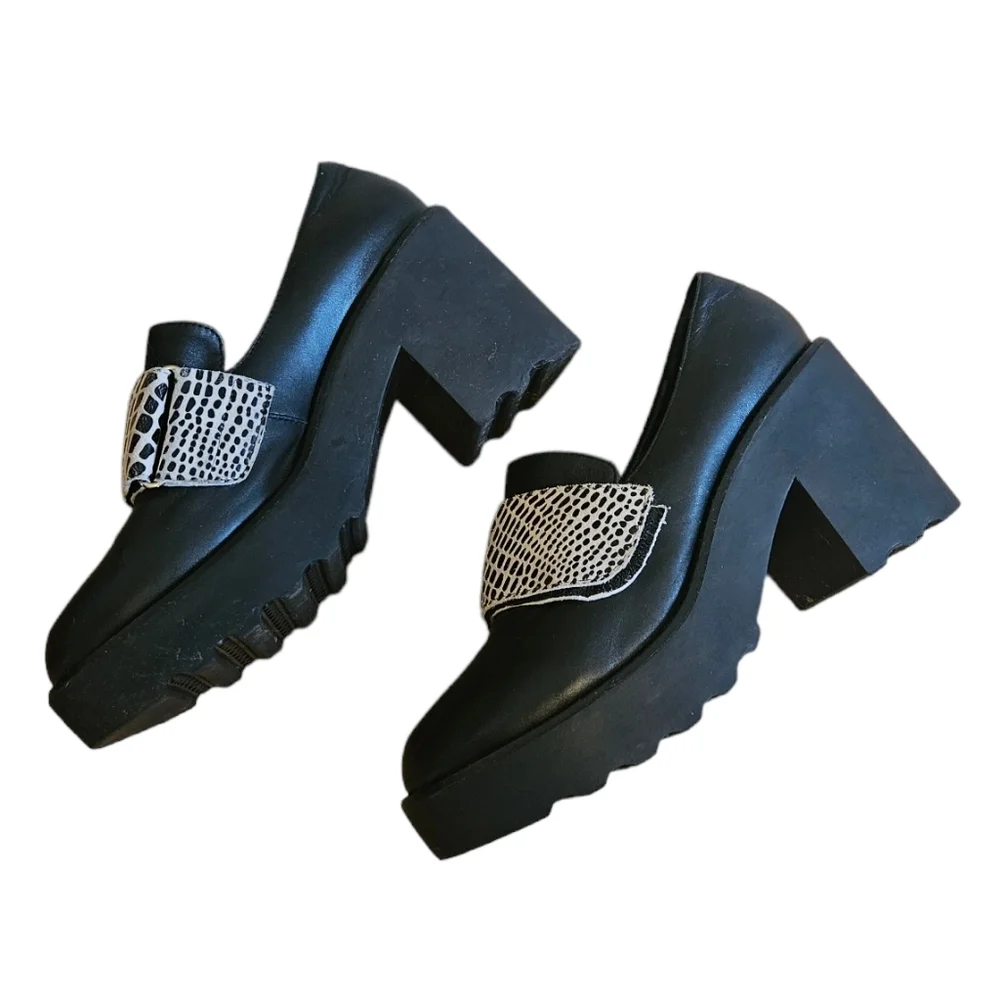 TBA to be announced Y2K Chunky Platform Penny Loafers - Picture 3 of 7